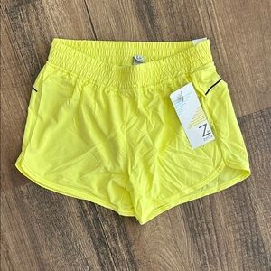 Zella girl’s Bright Yellow Athletic Shorts